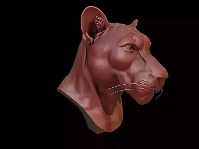 Panther Animal Bust