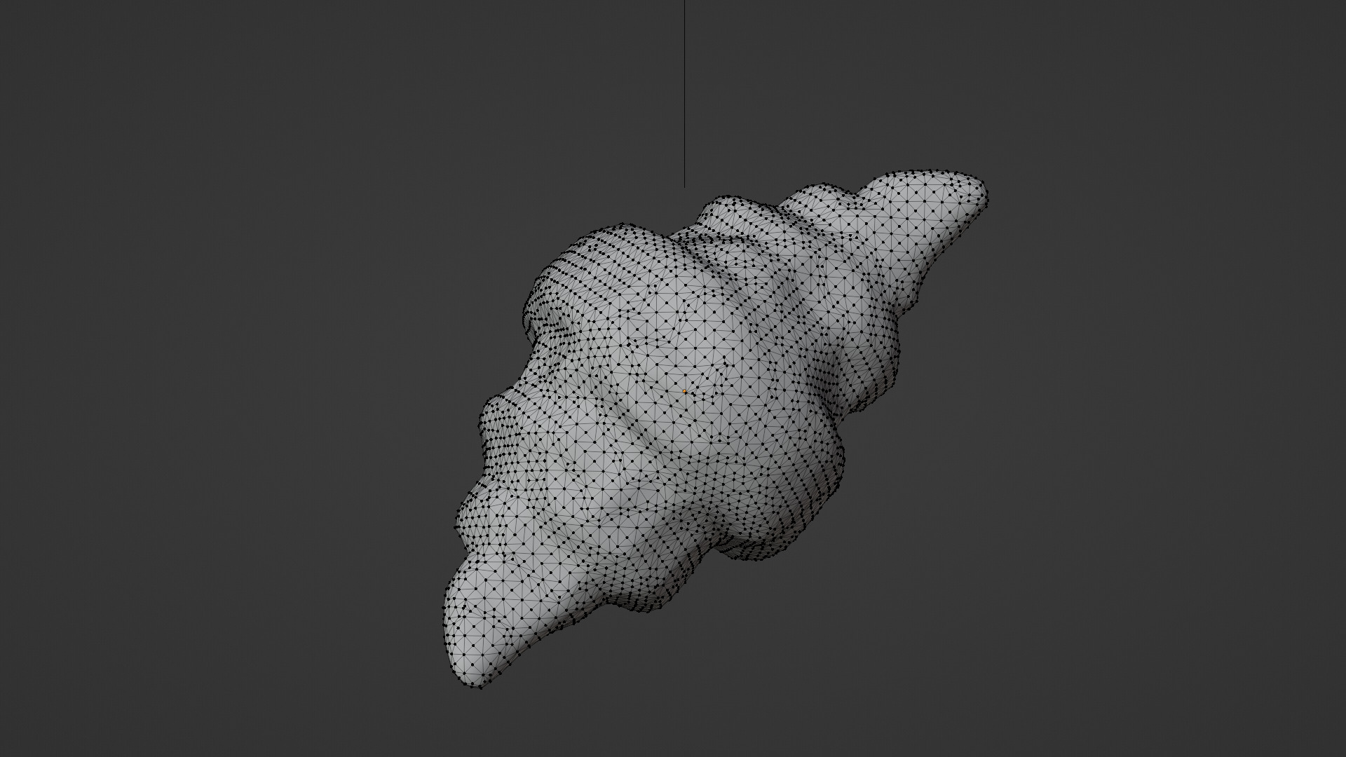 Croissant Low-poly 3D model_5