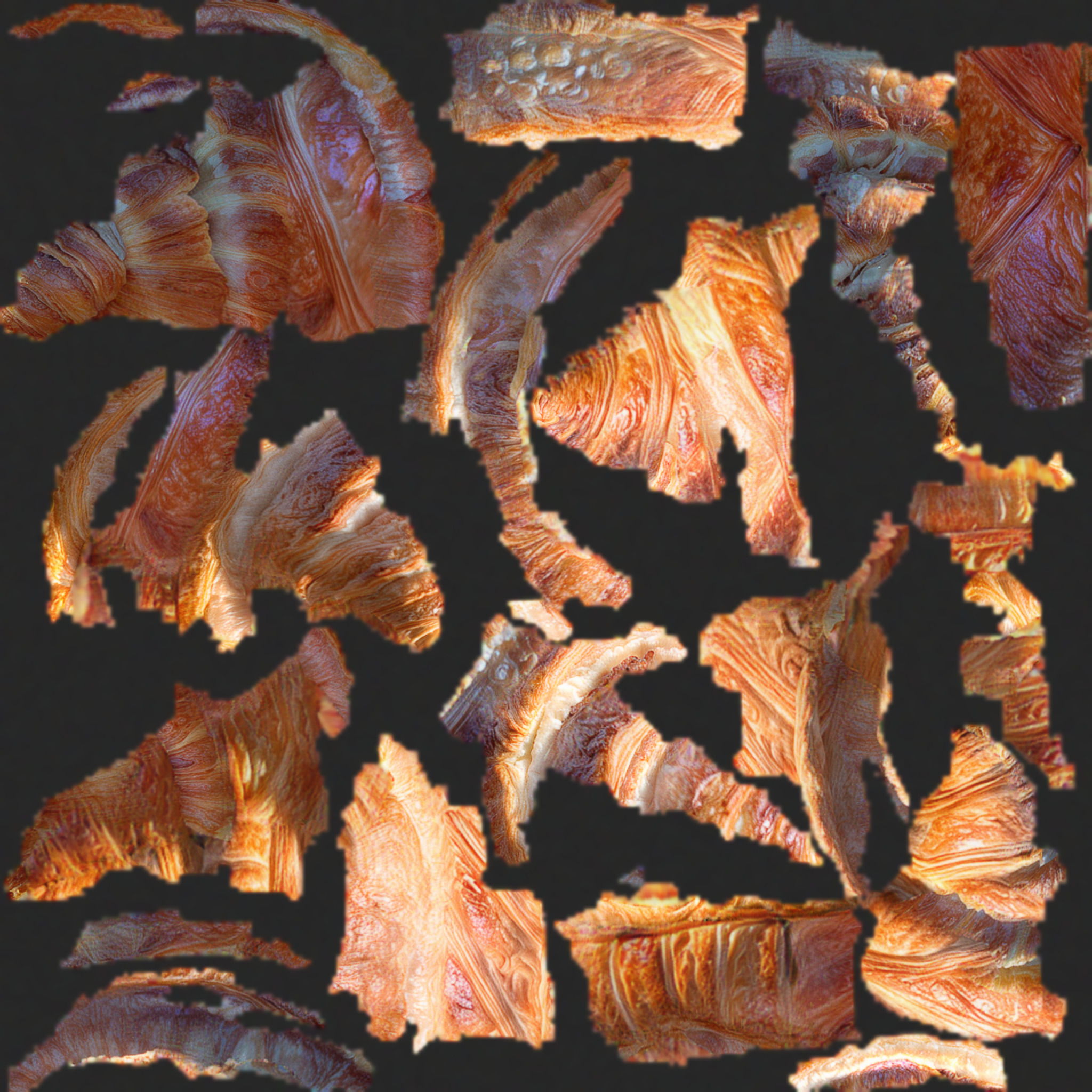 Croissant Low-poly 3D model_6