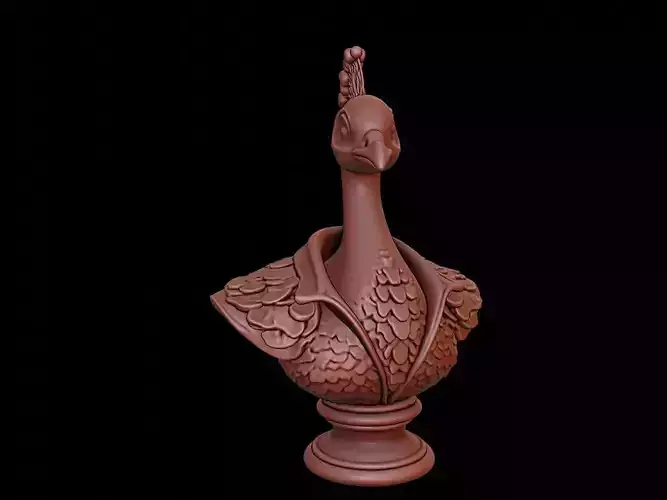 Peacock Animal Bust