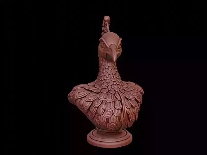 Peacock Animal Bust