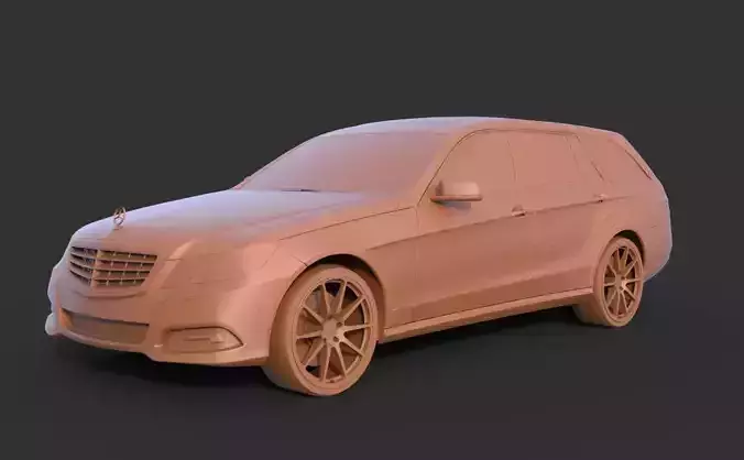 Mercedes Benz E-Class 2011 3D print model