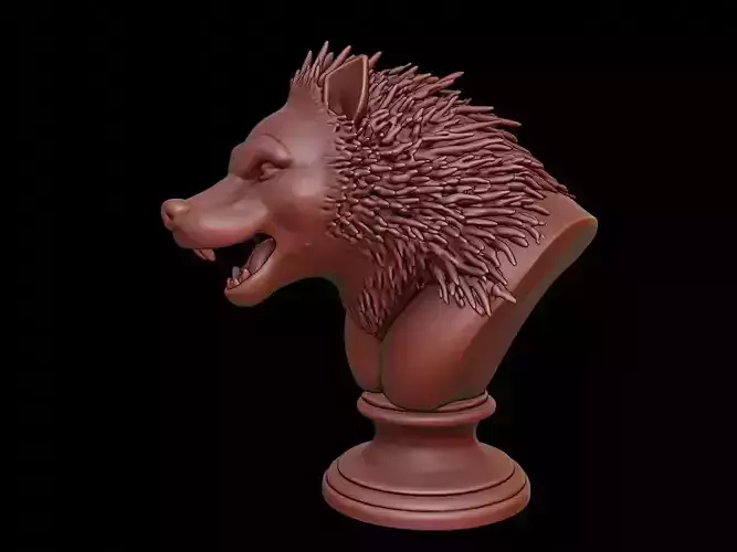 Porcupine Animal Bust