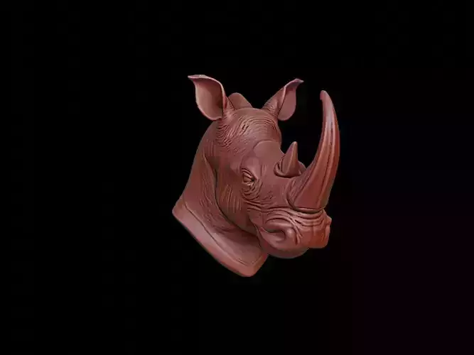 Rhino Animal Bust