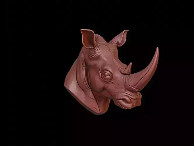 Rhino Animal Bust