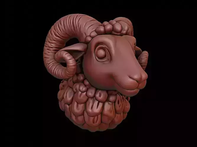 Sheep Animal Bust