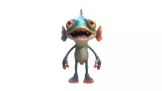 cartoon fish character