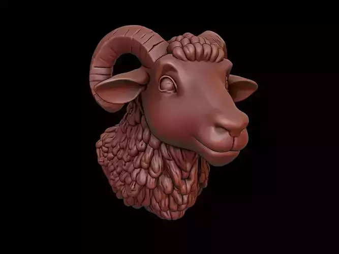 Sheep Animal Bust