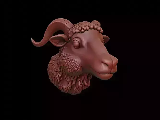 Sheep Animal Bust