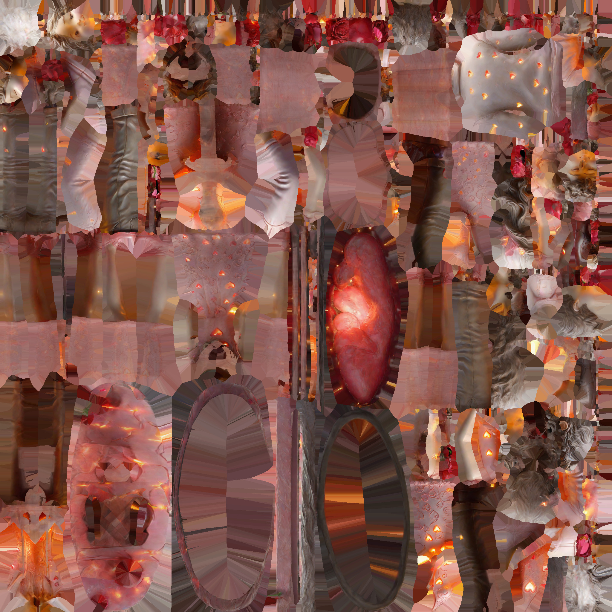 Romantic couple  gift Low-poly 3D model_6