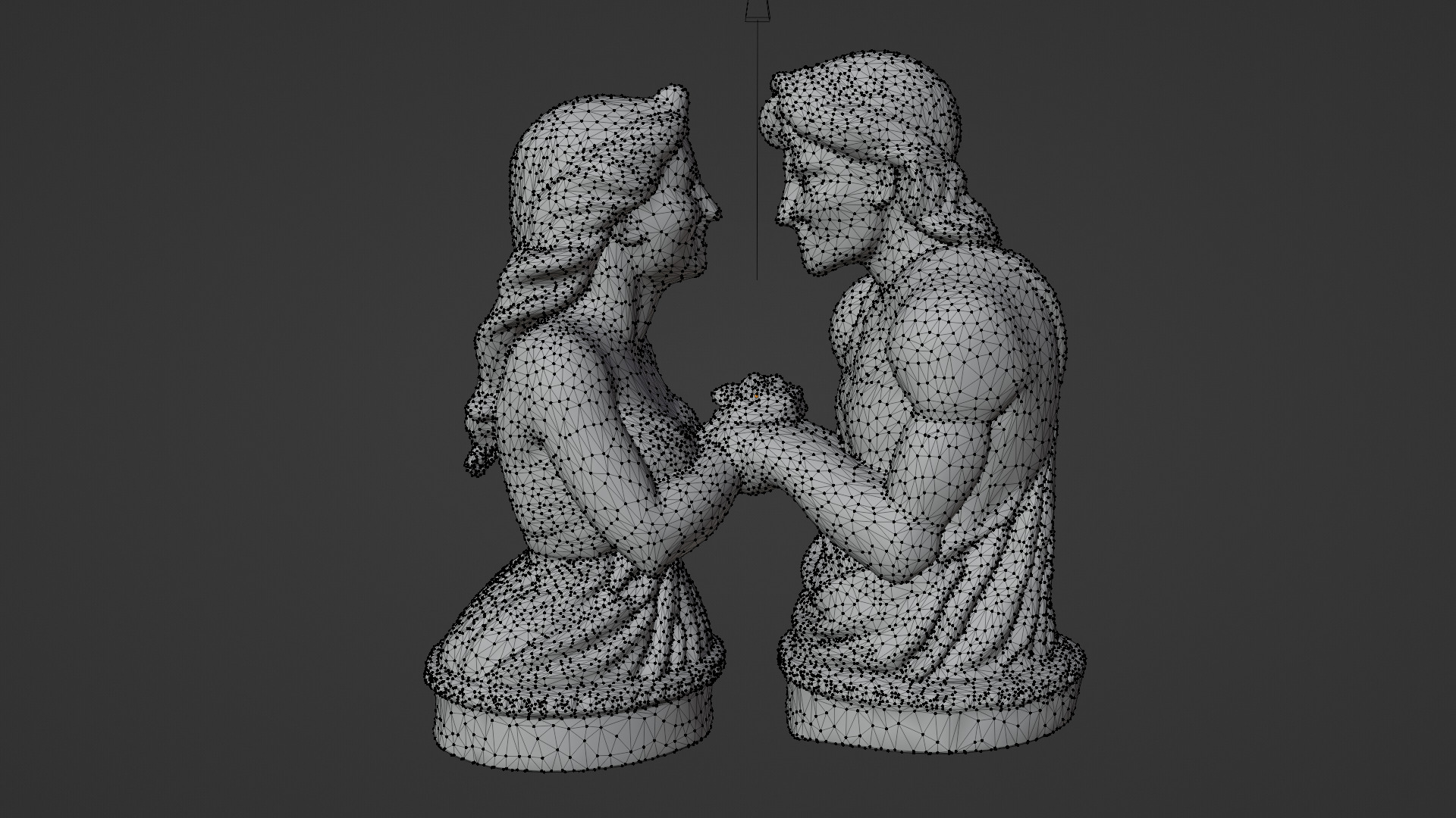 Romantic couple gift 03 Low-poly 3D model_5