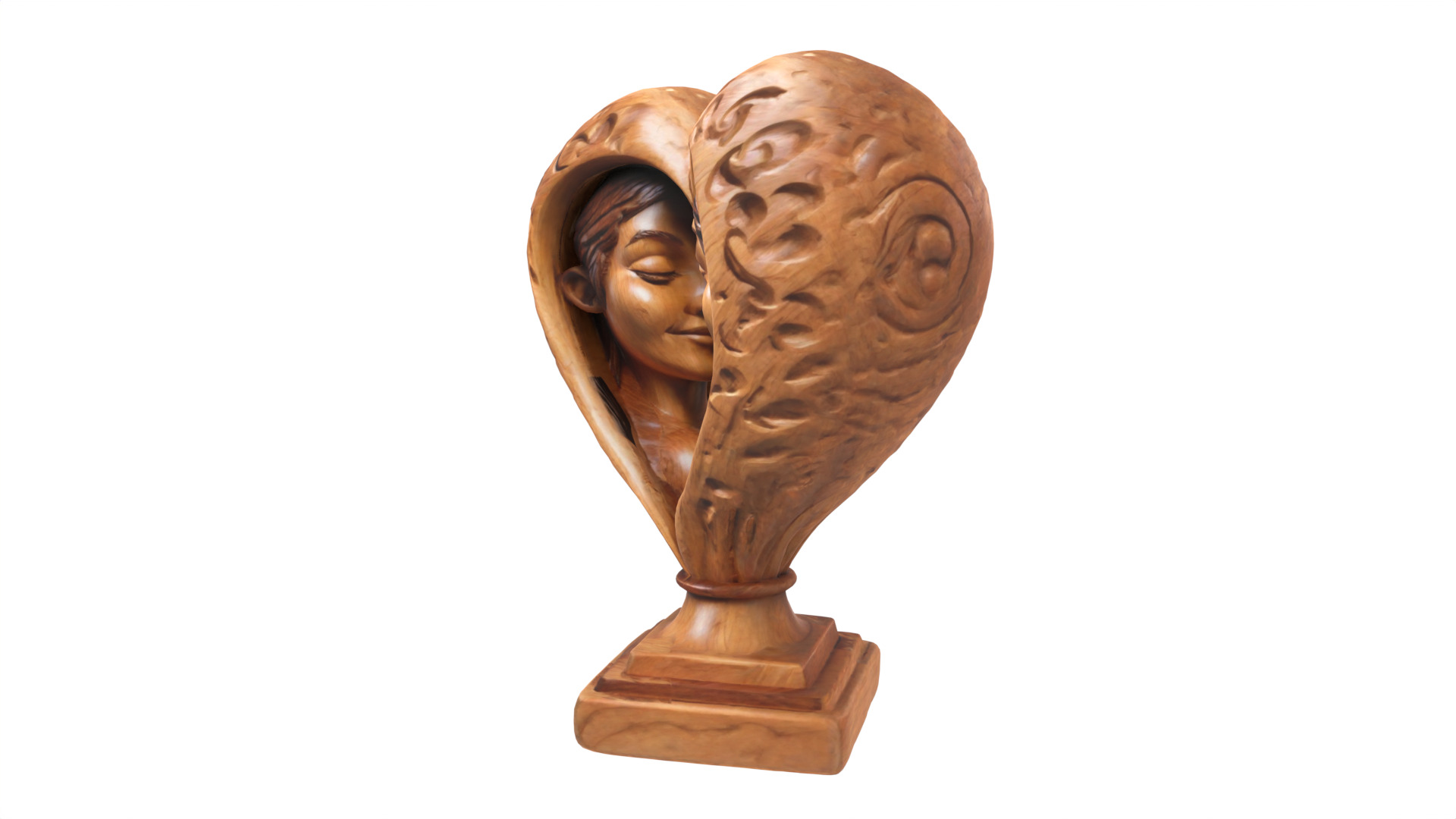 Romantic couple gift 04 Low-poly 3D model_4