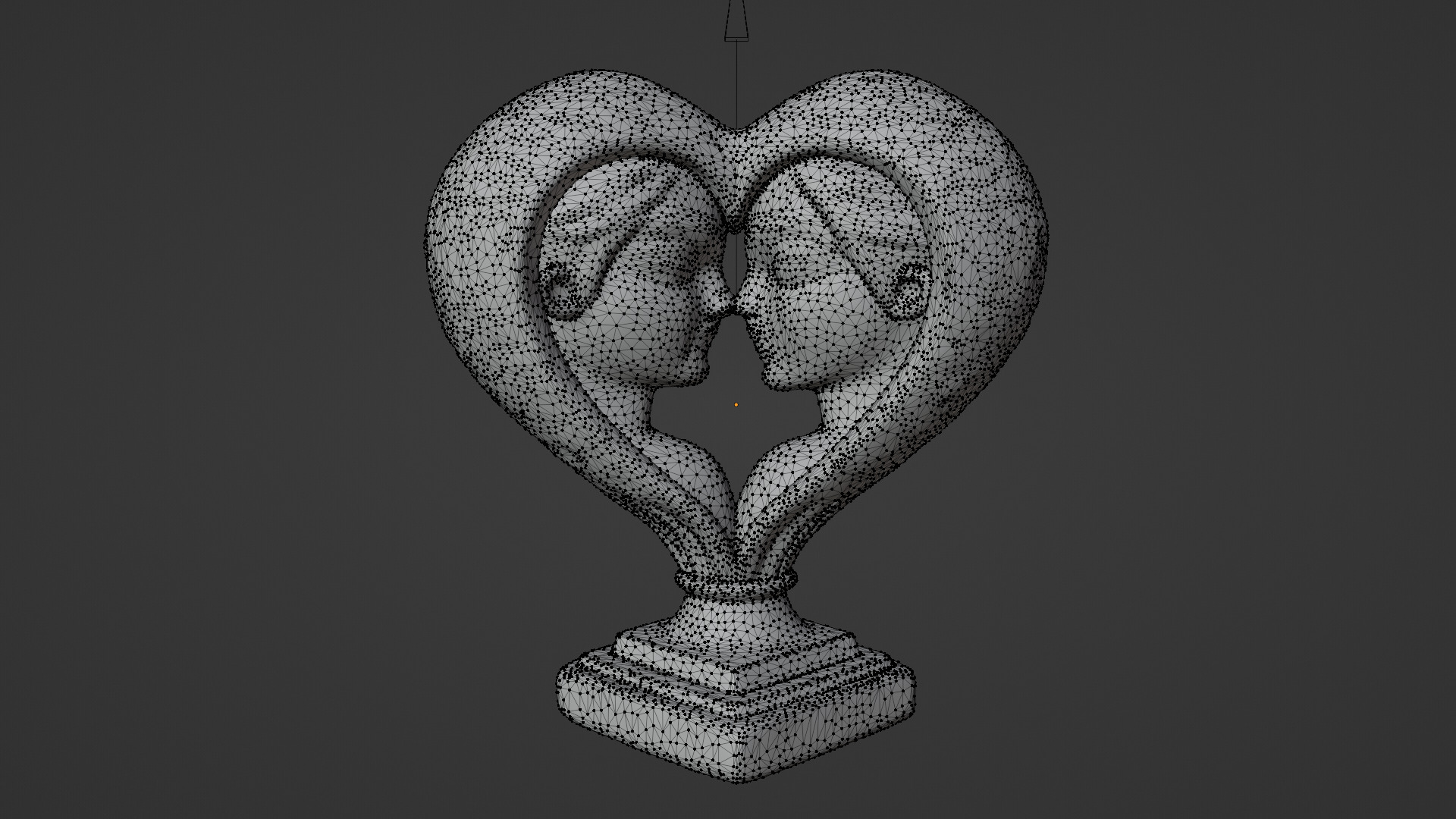 Romantic couple gift 04 Low-poly 3D model_6