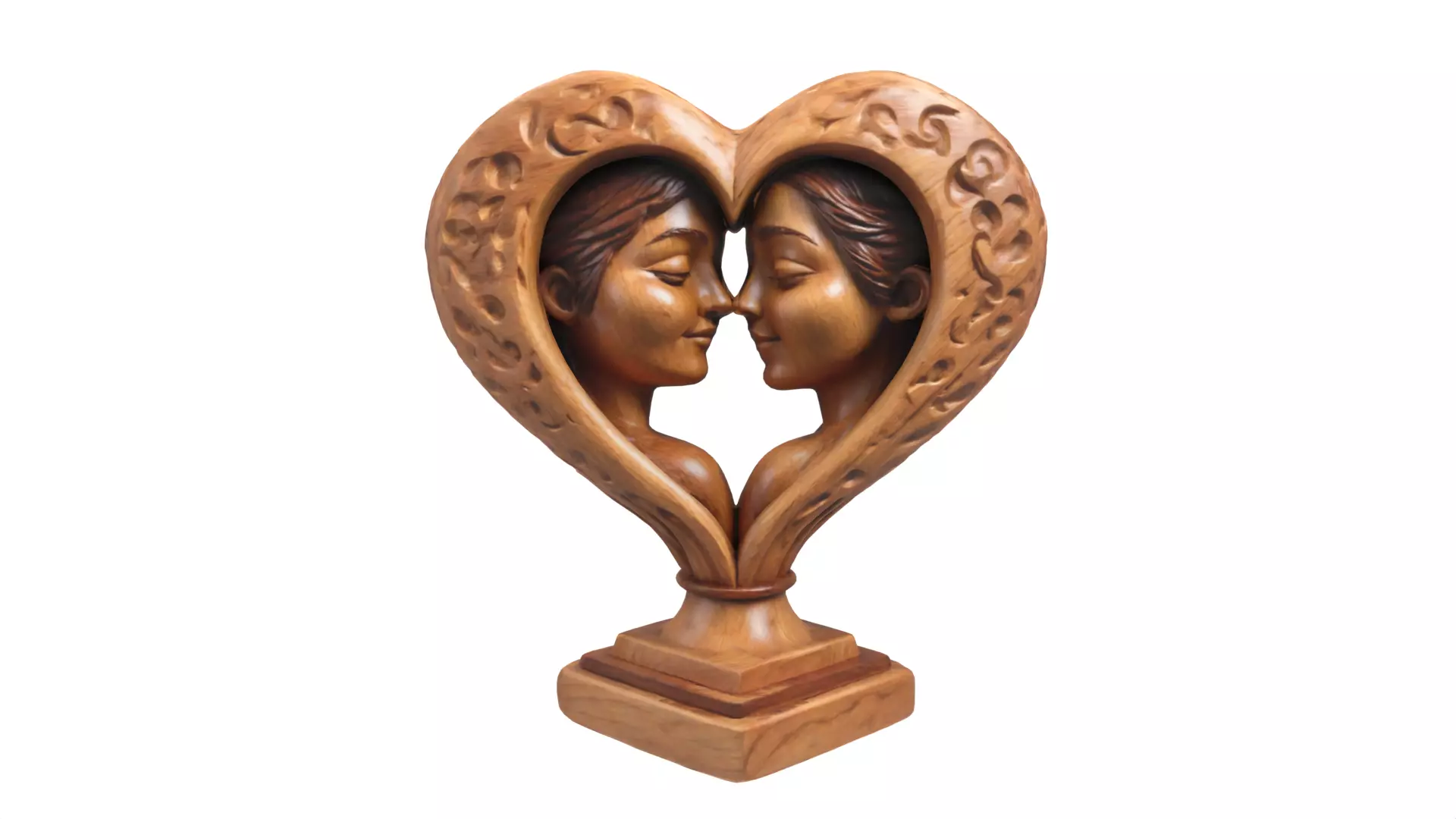 Romantic couple gift 04 Low-poly 3D model_0