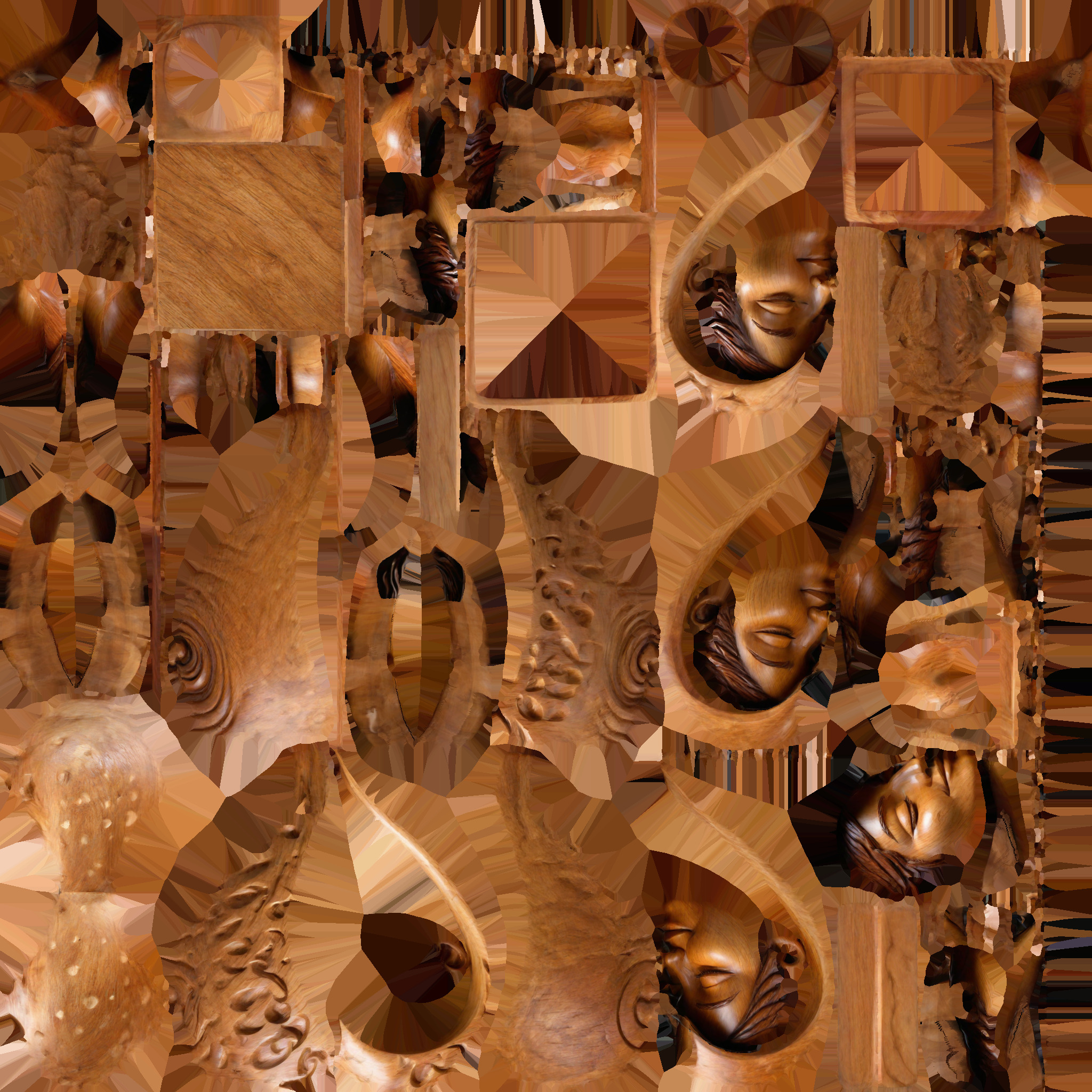 Romantic couple gift 04 Low-poly 3D model_7