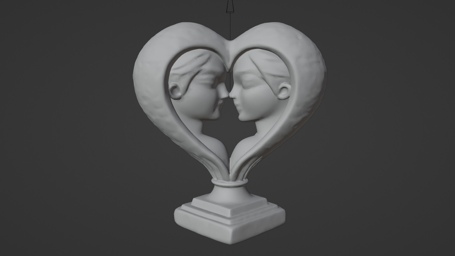 Romantic couple gift 04 Low-poly 3D model_5