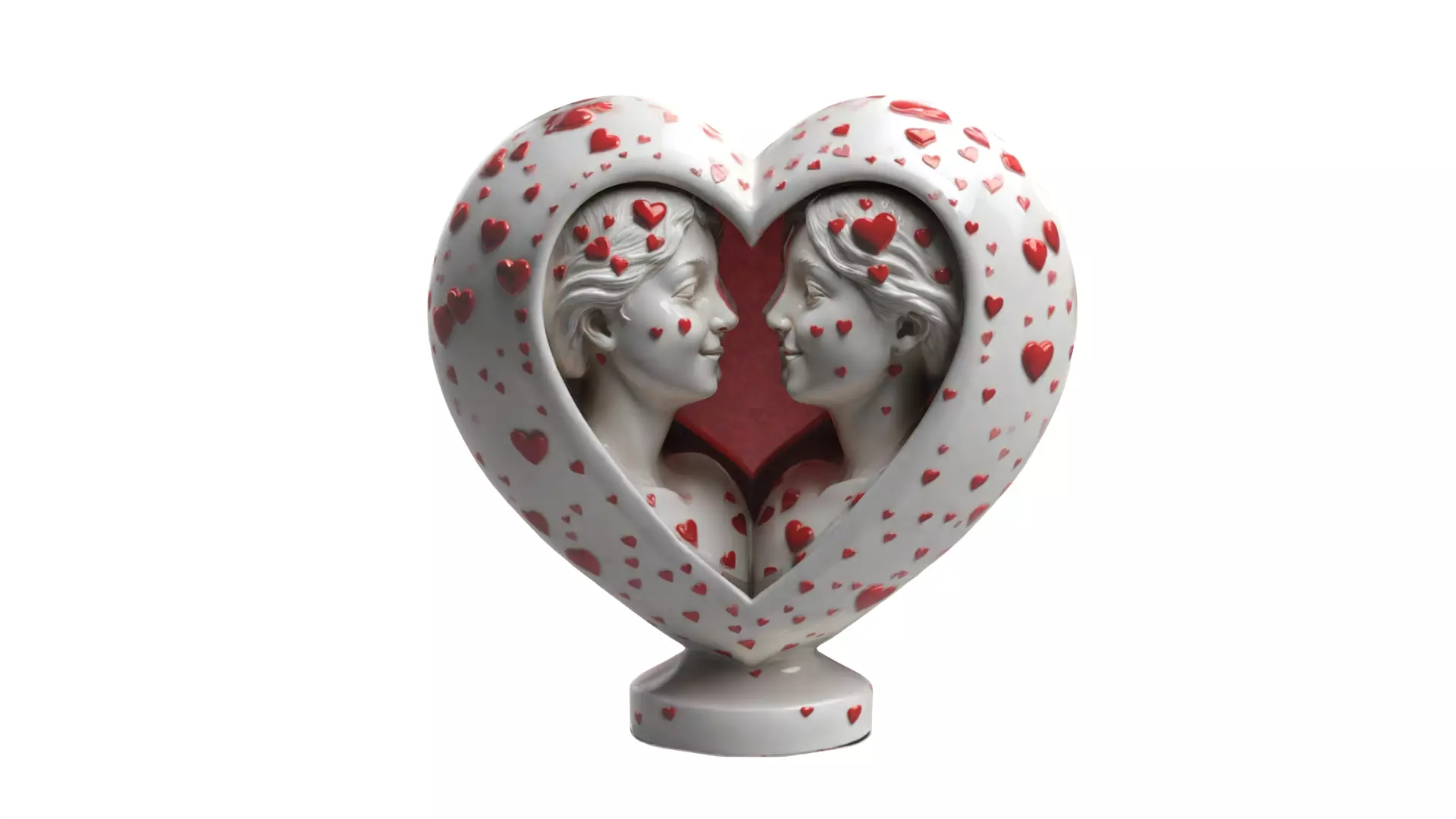 Romantic couple gift 06 Low-poly 3D model_0