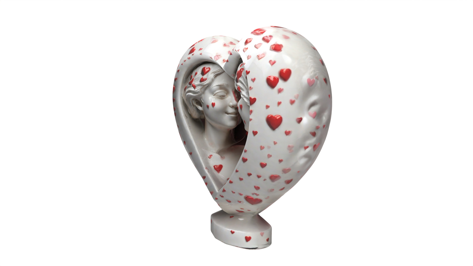 Romantic couple gift 06 Low-poly 3D model_4