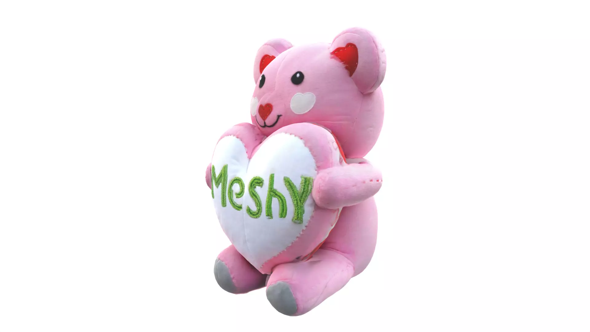 teddy bear gift 04 Low-poly 3D model_0