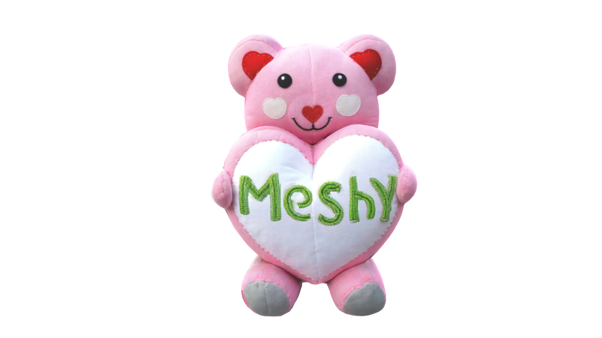 teddy bear gift 04 Low-poly 3D model_3