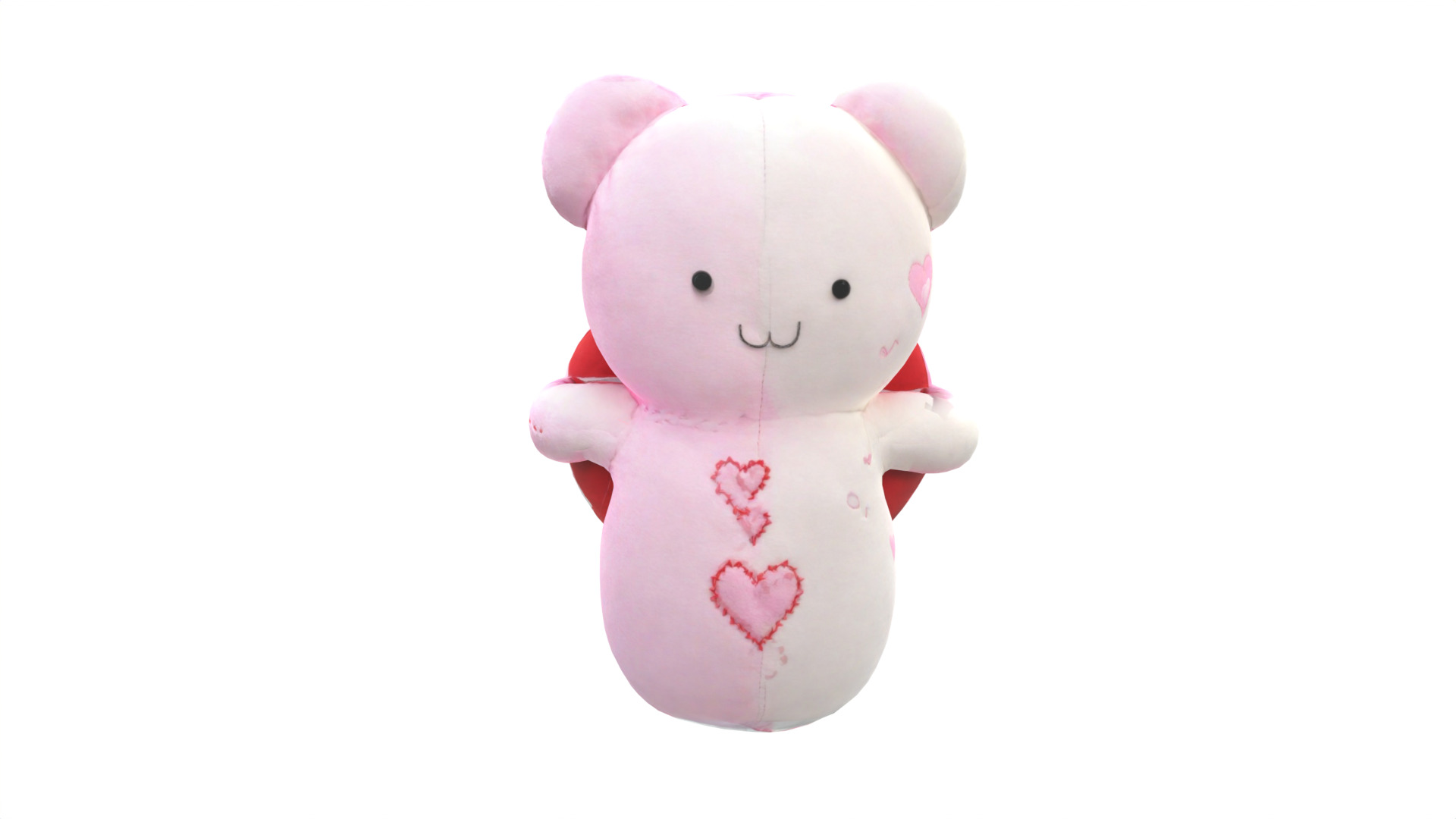 teddy bear gift 04 Low-poly 3D model_4