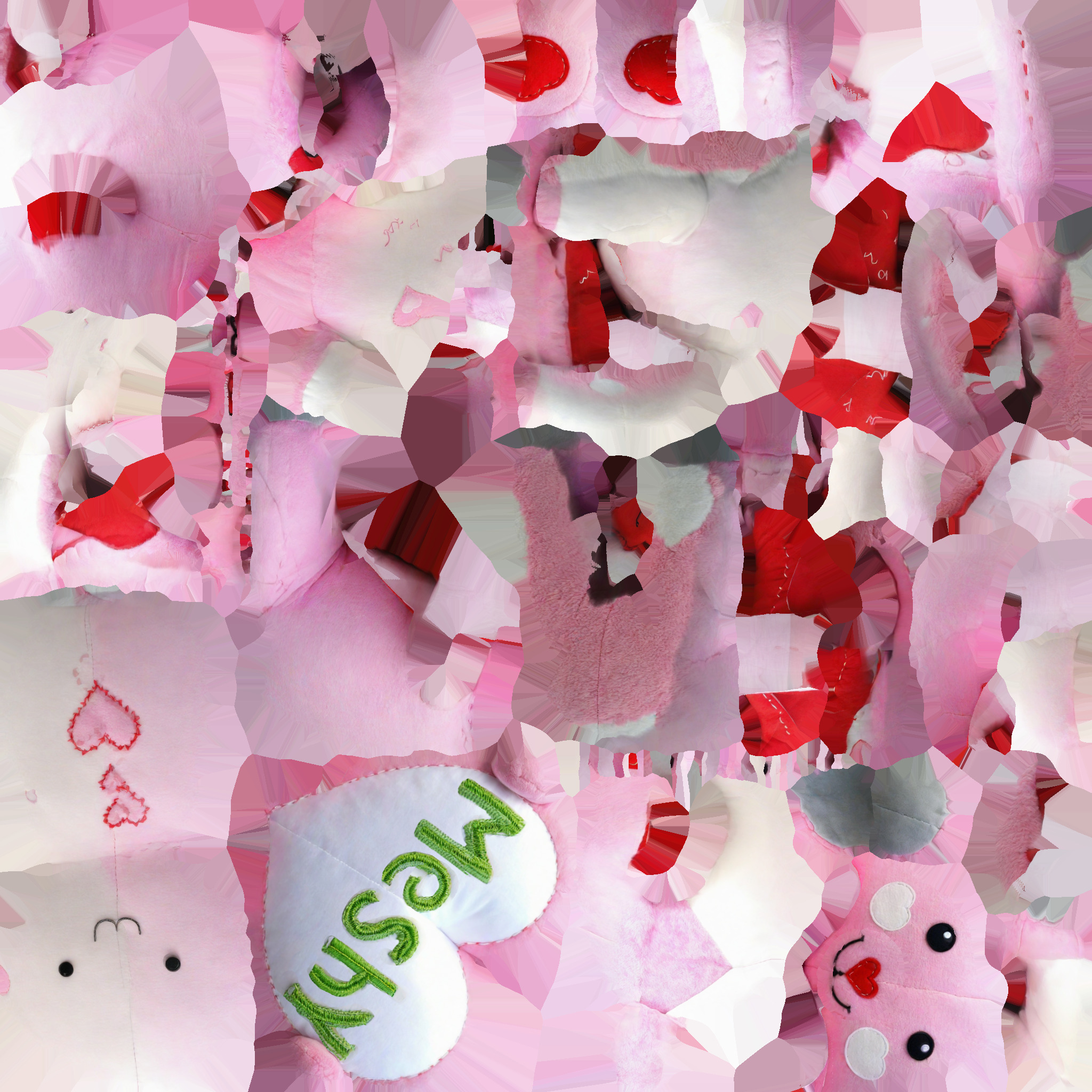 teddy bear gift 04 Low-poly 3D model_7