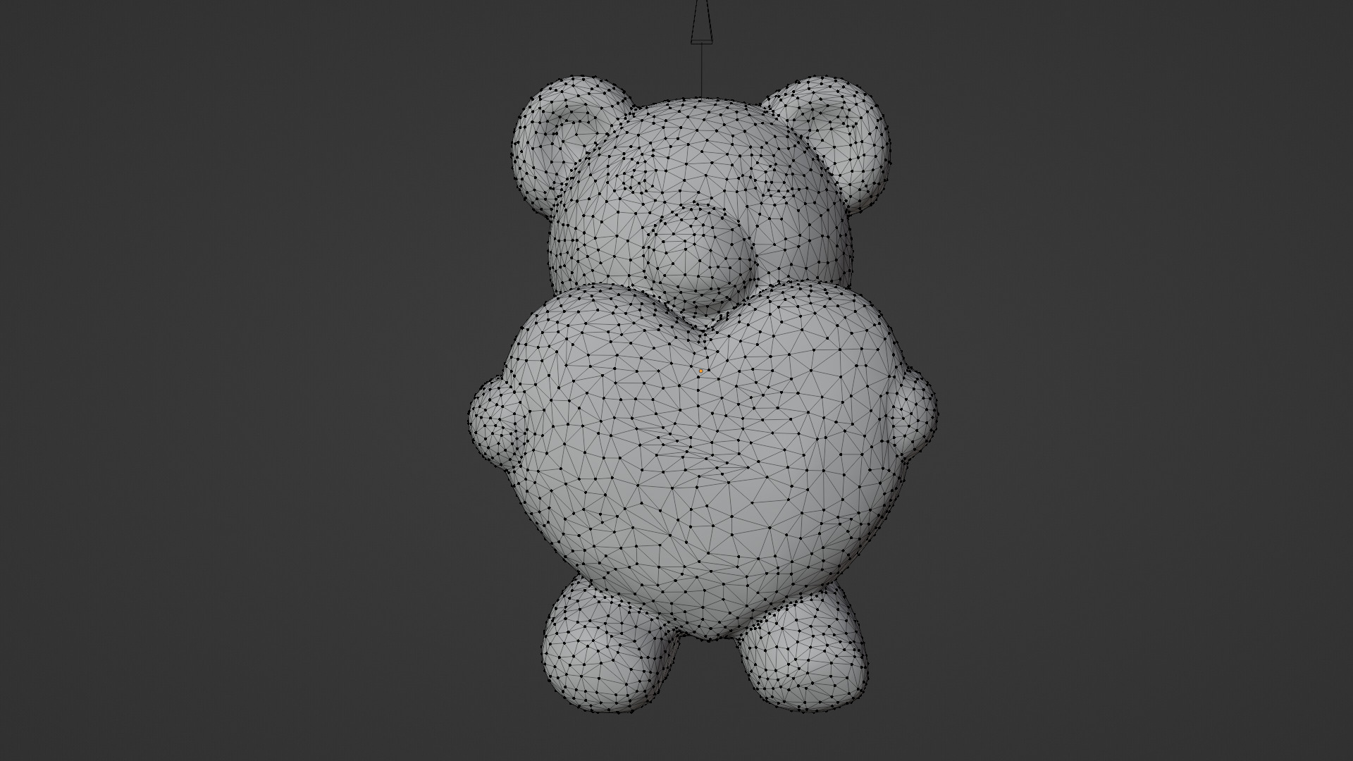 teddy bear gift 04 Low-poly 3D model_6