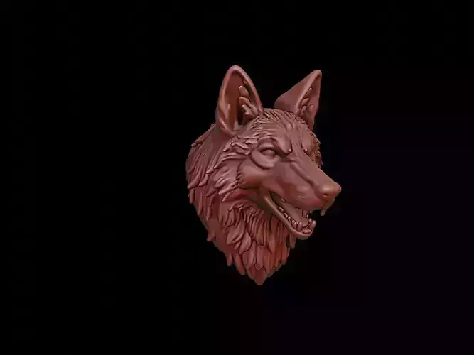 Wolf Animal Bust