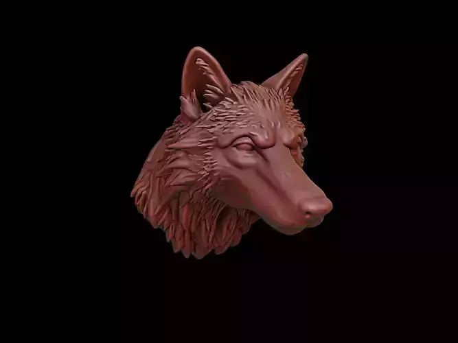 Wolf Animal Bust
