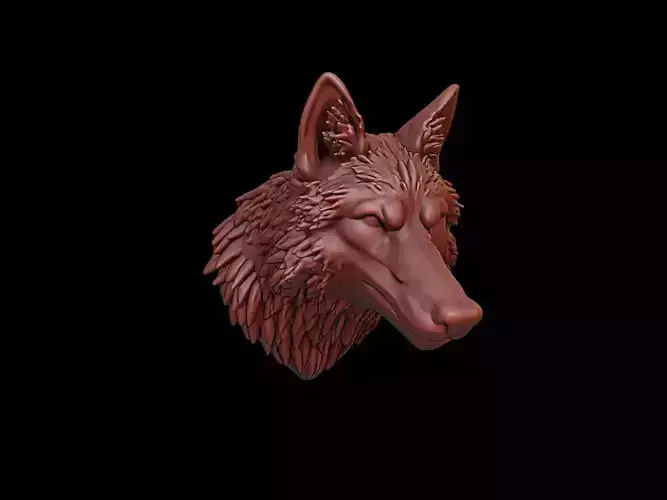 Wolf Animal Bust
