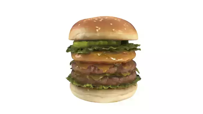 humburger Low-poly 3D model