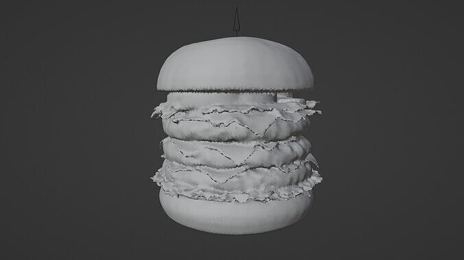humburger Low-poly 3D model 4