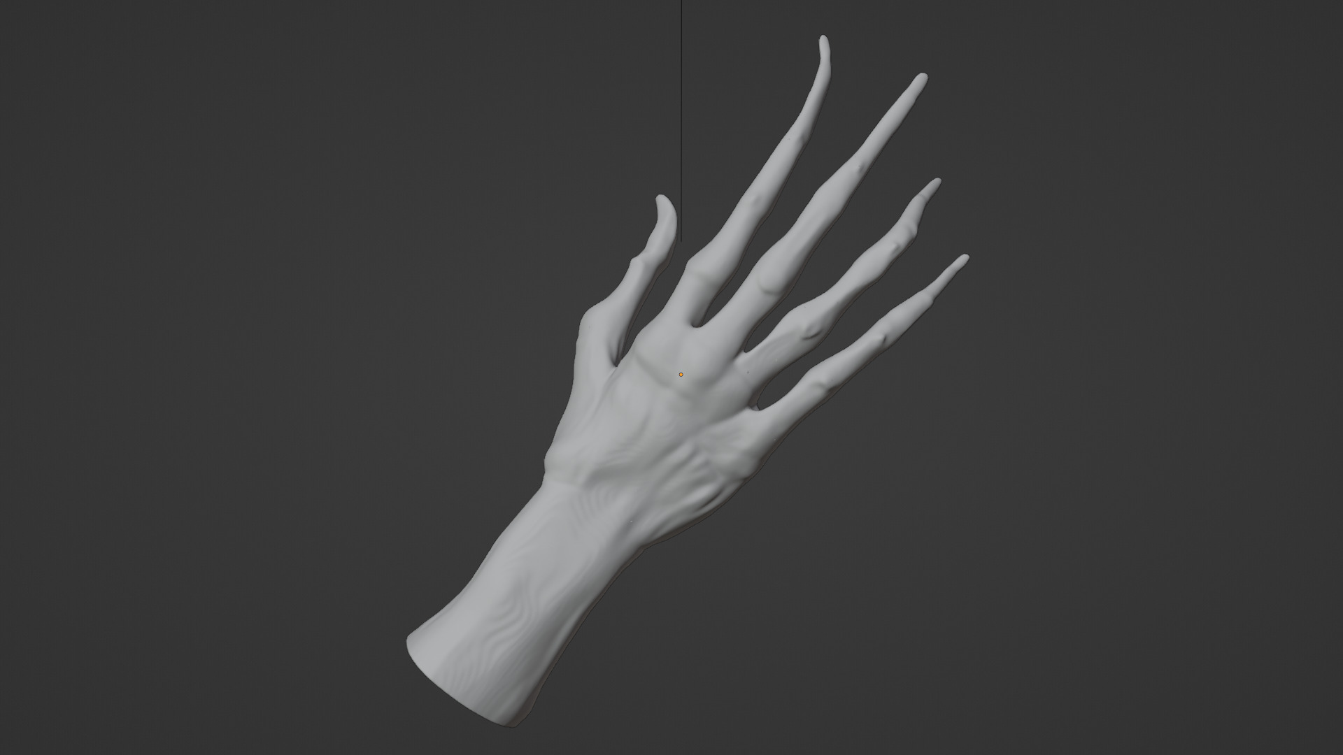 monster hand Low-poly 3D model_5