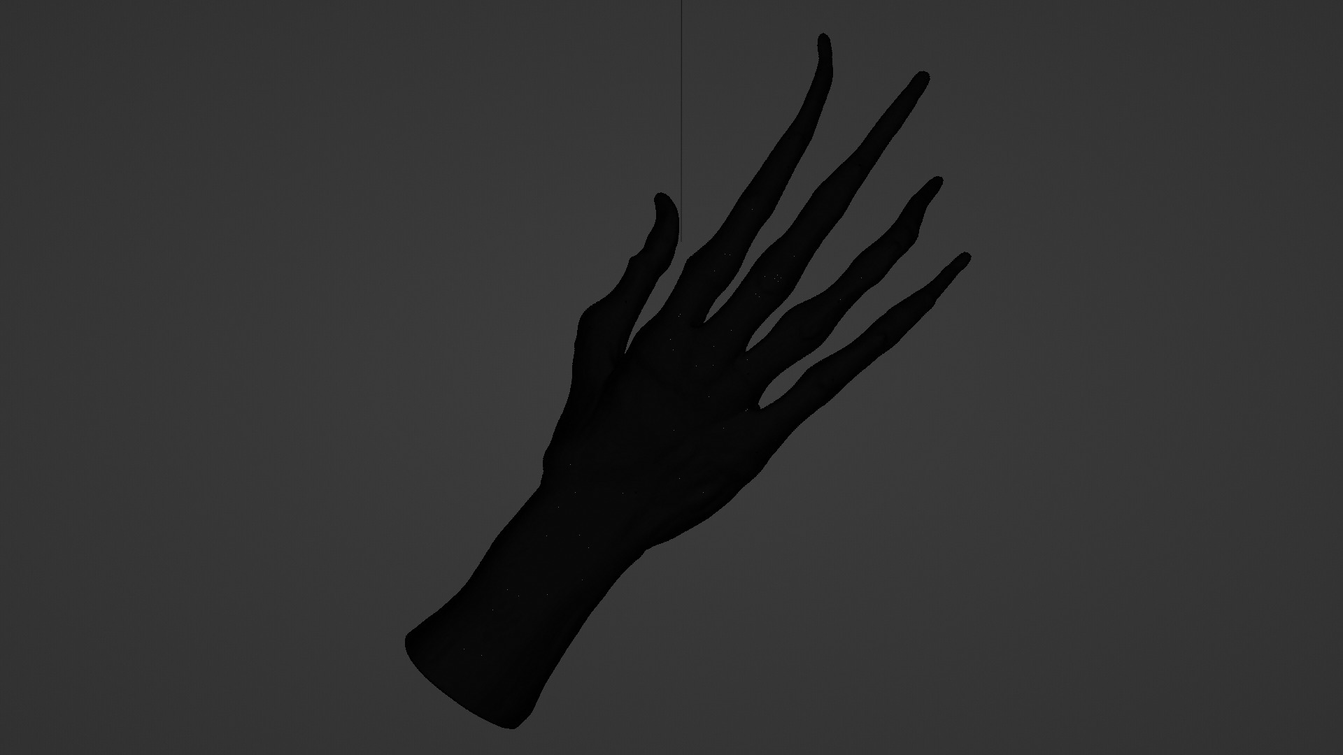 monster hand Low-poly 3D model_4