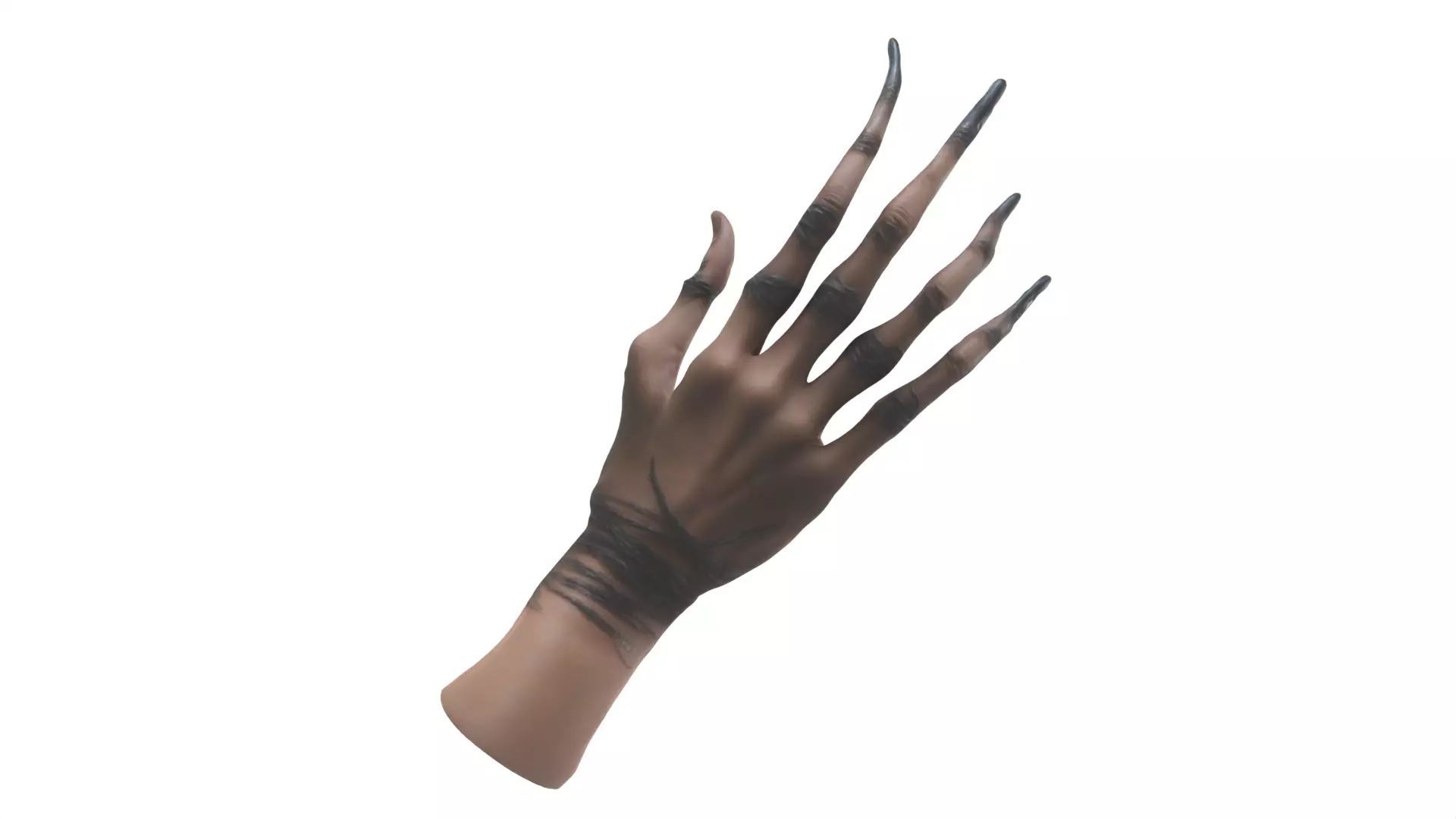 monster hand Low-poly 3D model_0