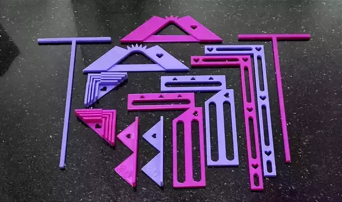 Scrap booking set bookbinding tools 3D print model