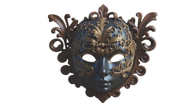 mask 02 Low-poly 3D model