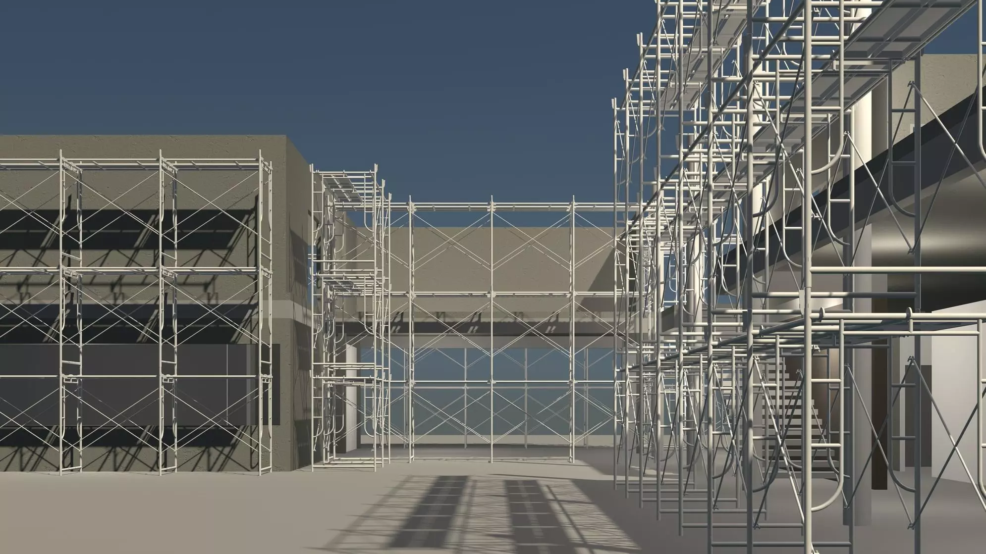 Building in construction scene 25-12 3D model_0