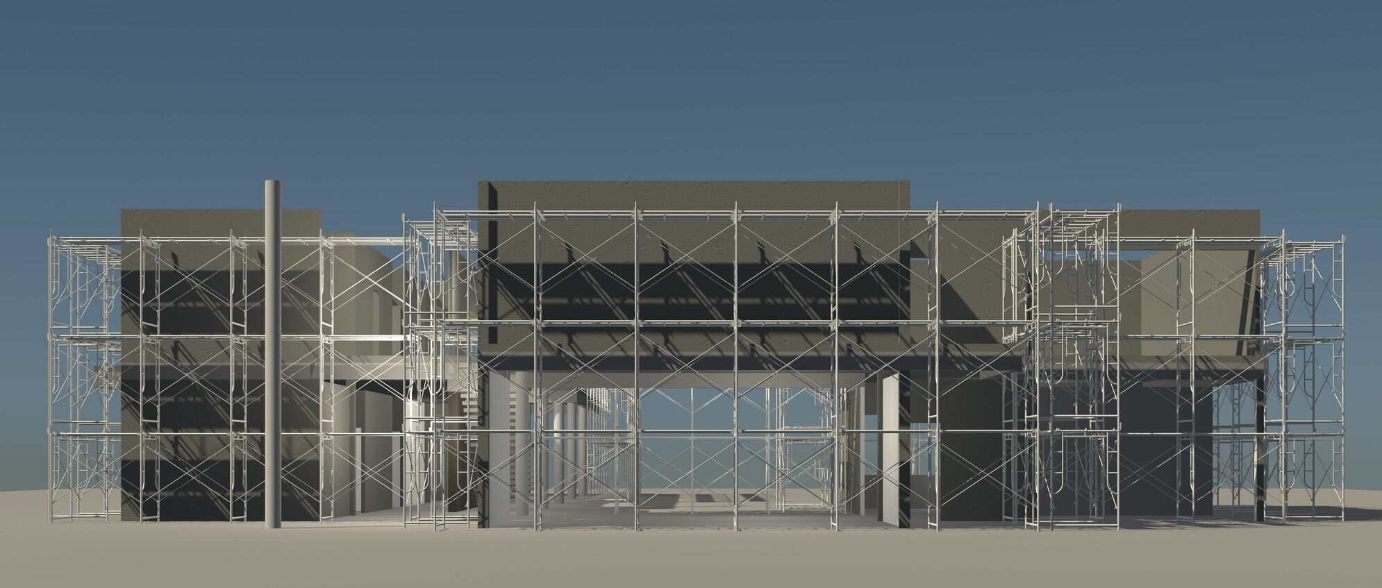 Building in construction scene 25-12 3D model_6