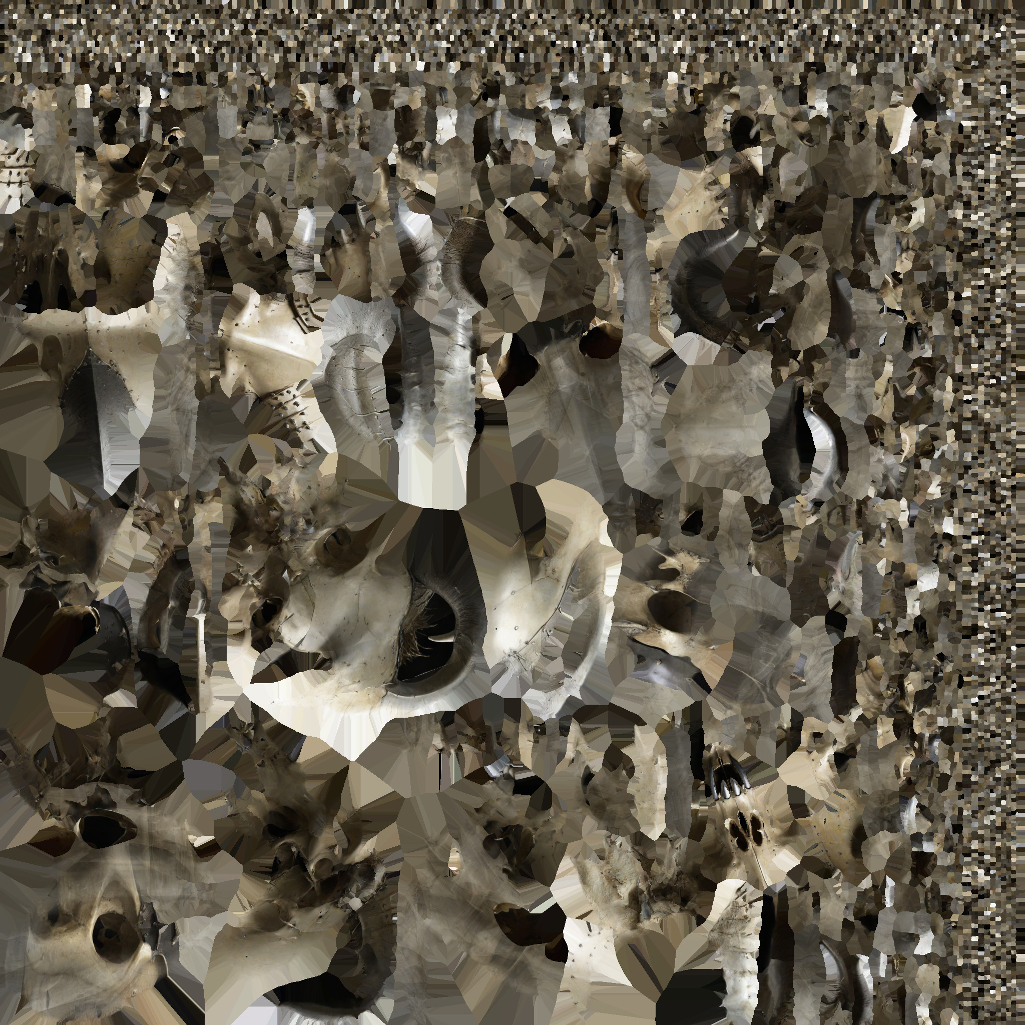 skull mask Low-poly 3D model_9