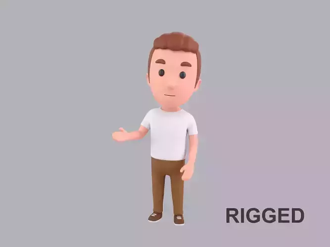  Cartoon Male Character Rigged 016