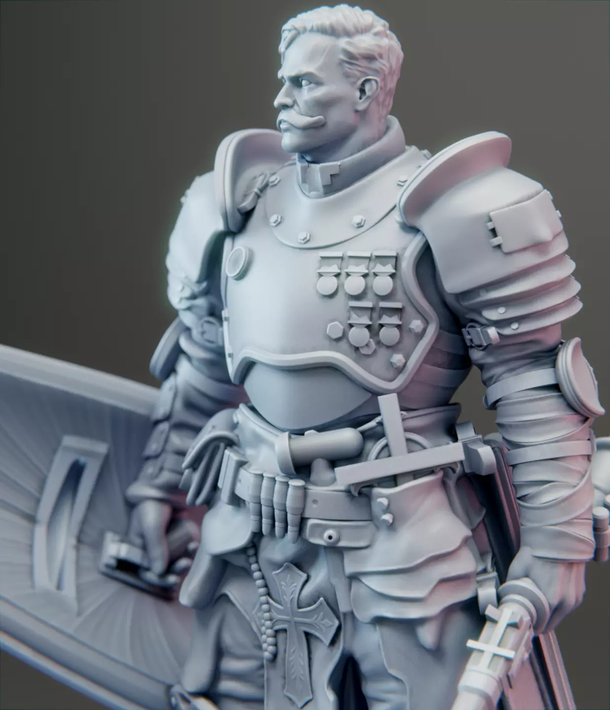 Augustus Von Mackensen - Zug 7 Warband - Lieutenant 3D print model_1