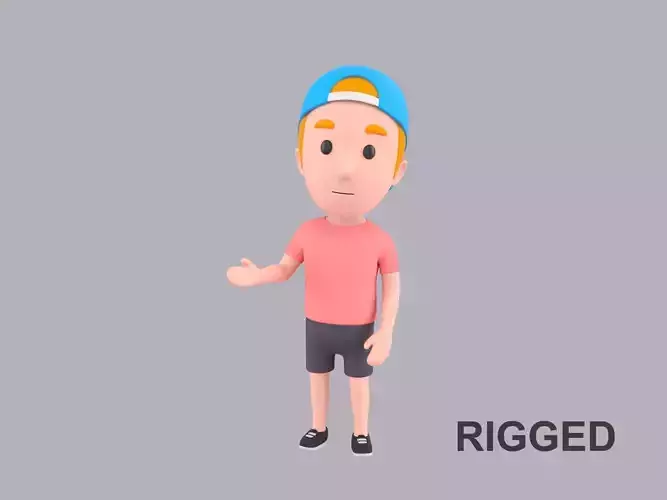  Cartoon Male Character Rigged 020