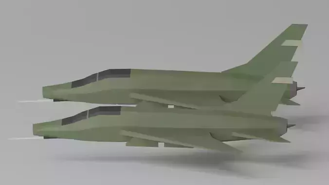 Cartoon F-100 Super Sabre