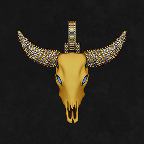 BULL PENDANT 3D print model