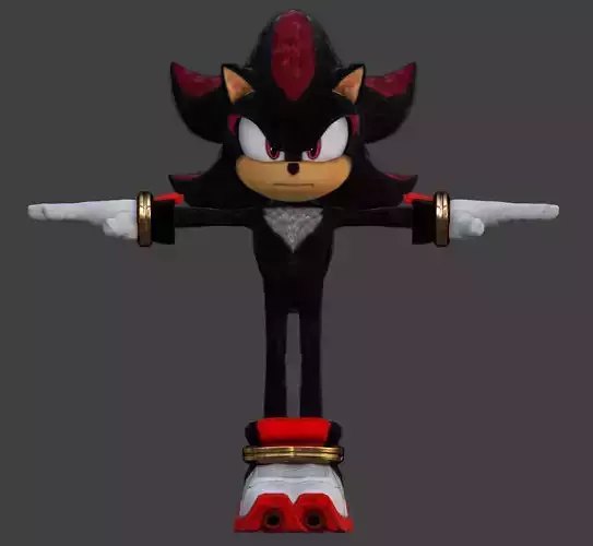 movie shadow 3D model Free low-poly 3D model