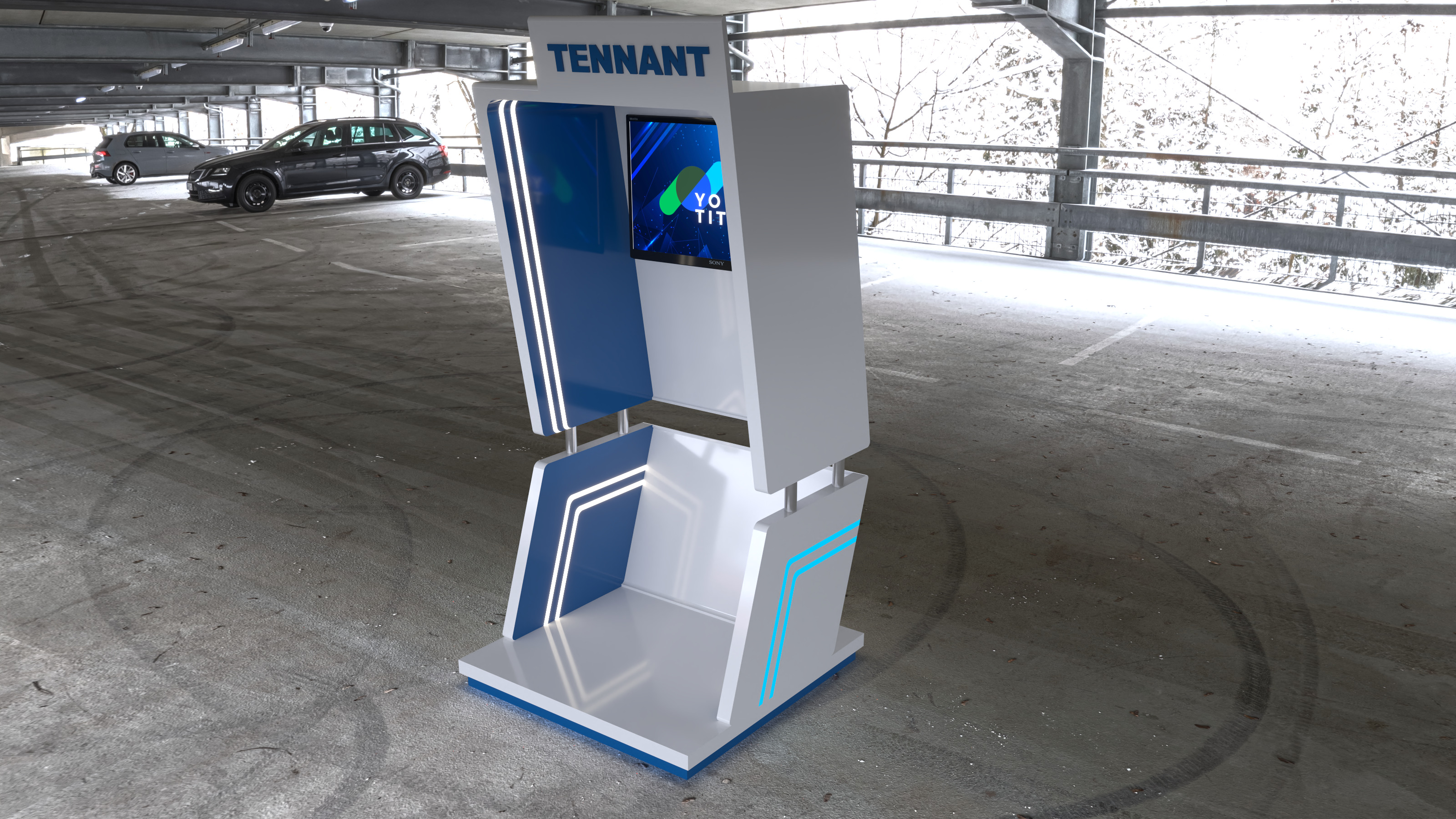 High-Quality 3D Booth Model 3D model_2