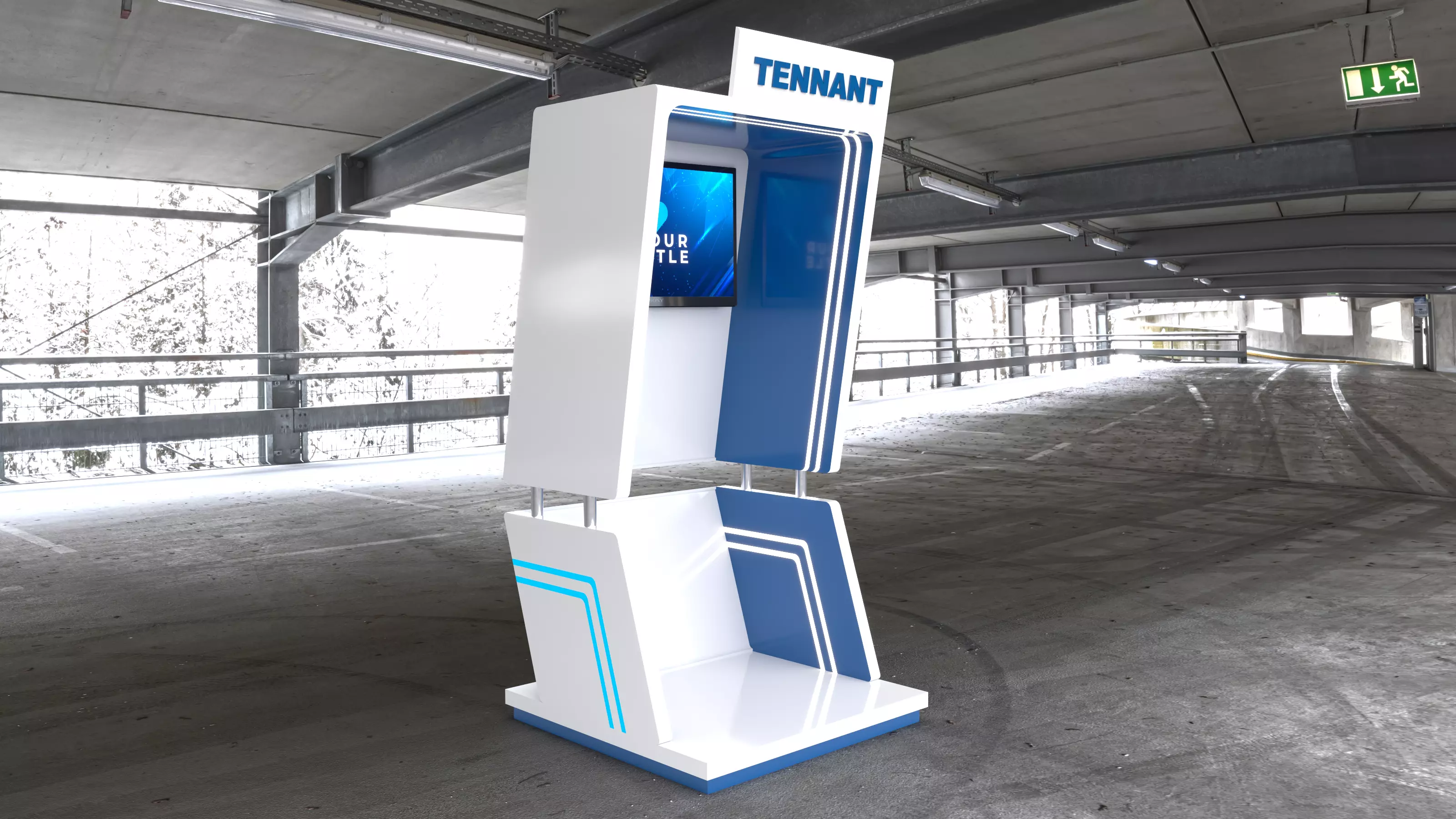 High-Quality 3D Booth Model 3D model_0