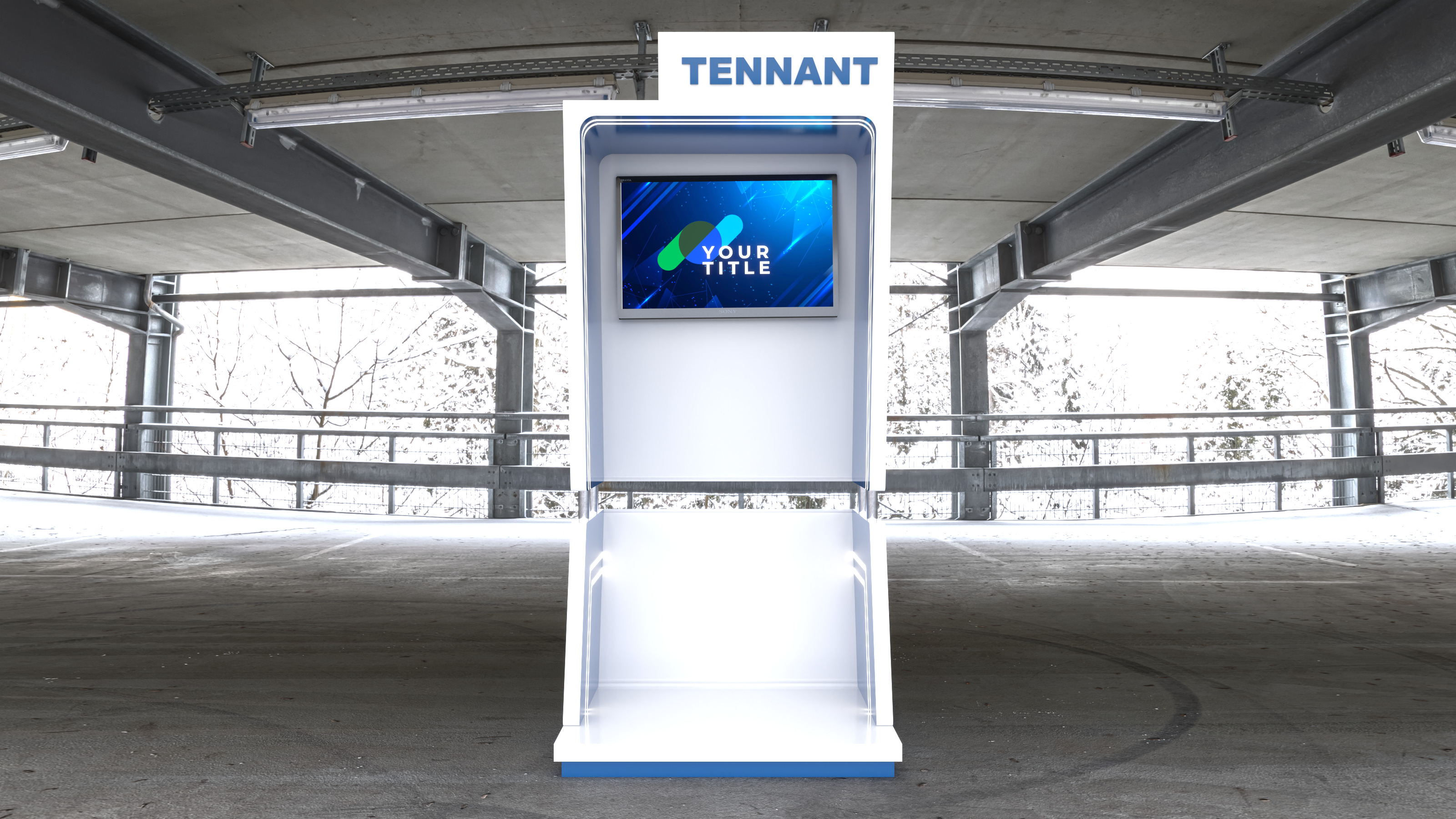 High-Quality 3D Booth Model 3D model_1