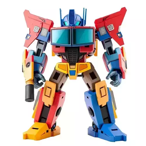 transformers 3D rendering of a cartoon character 3D print model